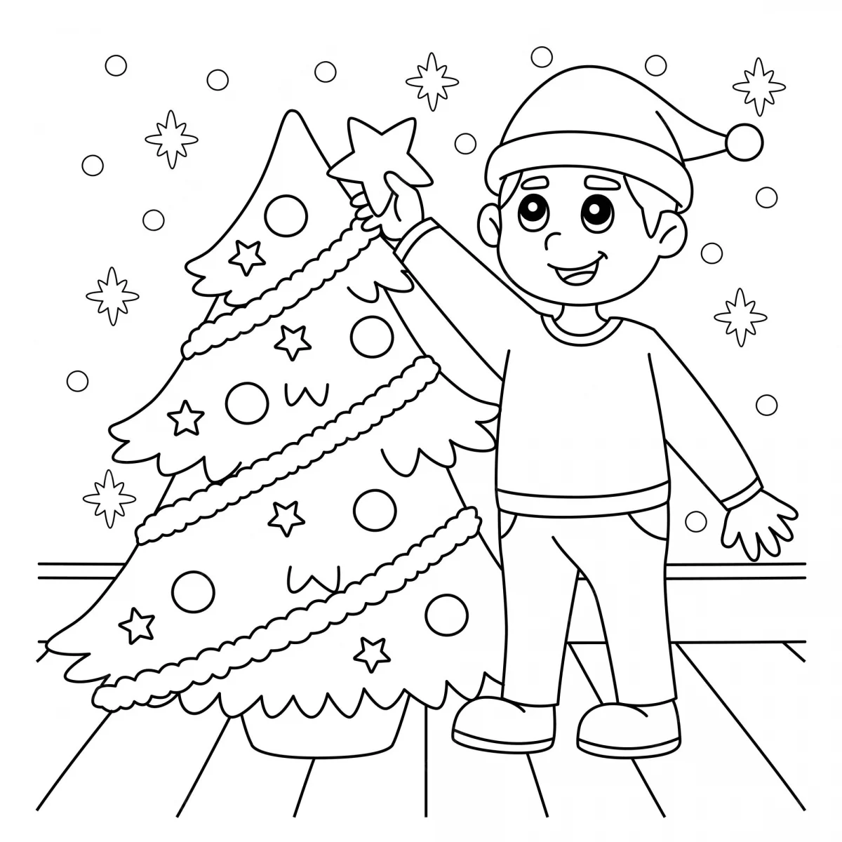 ▷ 100 dibujos de Navidad para compartir, colorear y descargar