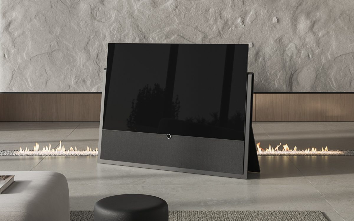 Loewe iconic, un televisor OLED de lujo fabricado con piedra artificial 2