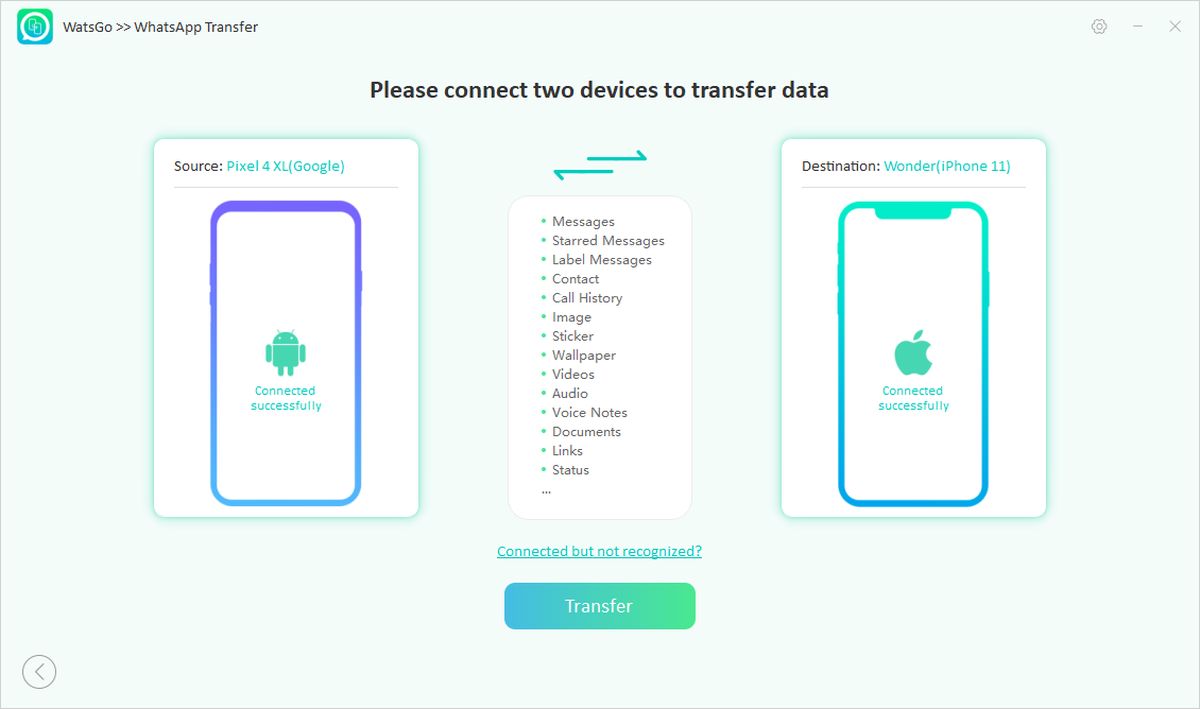 ITOOLAB UNLOCKGO (Android). WHATSAPP transfer.