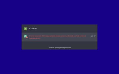«An error occurred. If this issue persists…», cómo solucionar este error de ChatGPT