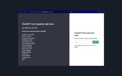 «ChatGPT is At Capacity Right Now», cómo solucionar este error de ChatGPT