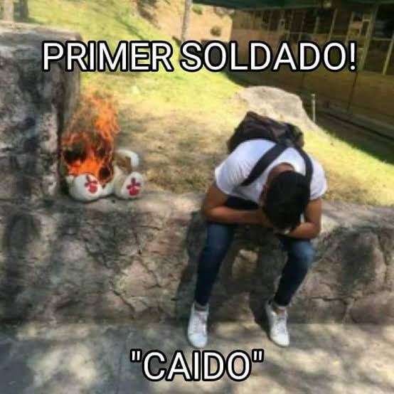 primer soldado caído