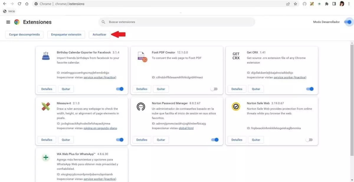 Étape 3 Comment mettre à jour manuellement les extensions dans Google Chrome
