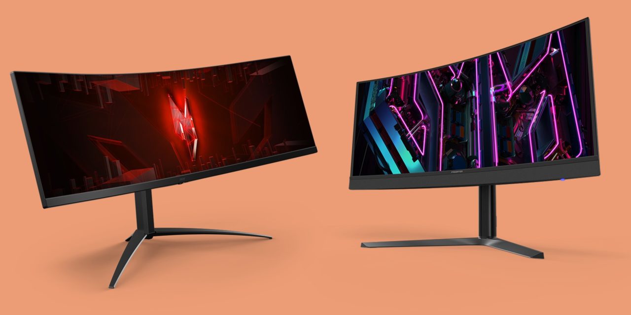 Acer Nitro XZ452 CU V y Predator X34 V, monitores curvos gaming grandes con altas tasas de refresco