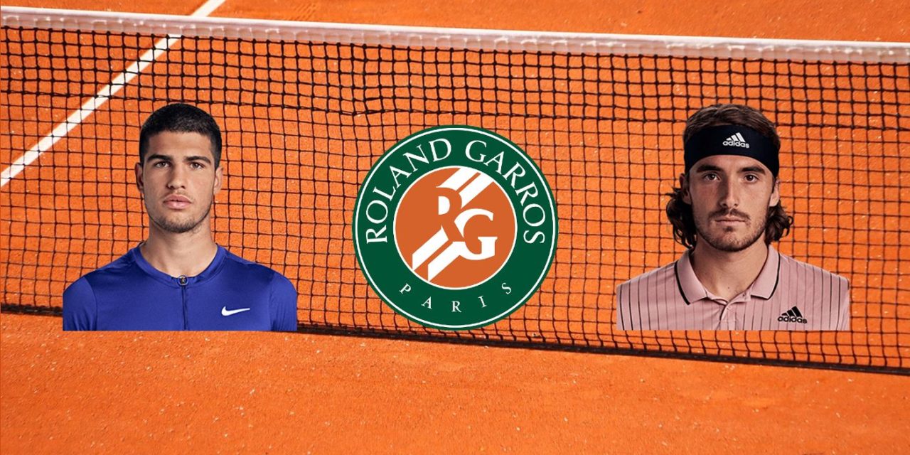 Horario y dónde ver online el Carlos Alcaraz-Stefanos Tsitsipas de cuartos de final de Roland Garros