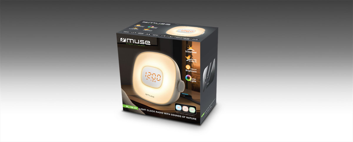 Muse ML-198, un radio reloj despertador que simula la luz del amanecer 5 ML-198-CR-CR-5139-3D