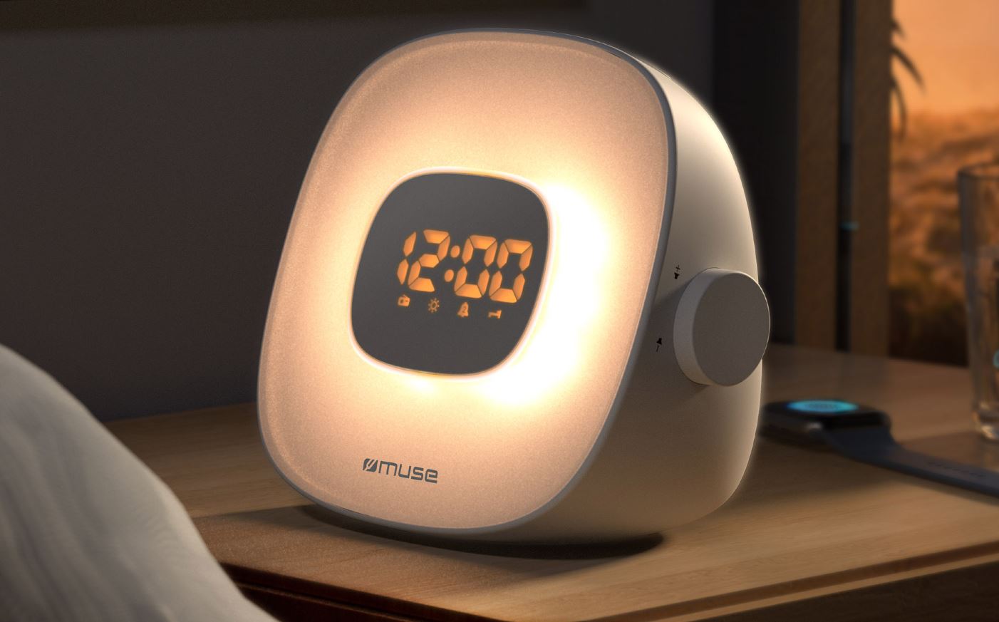 Muse ML-198, un radio reloj despertador que simula la luz del amanecer