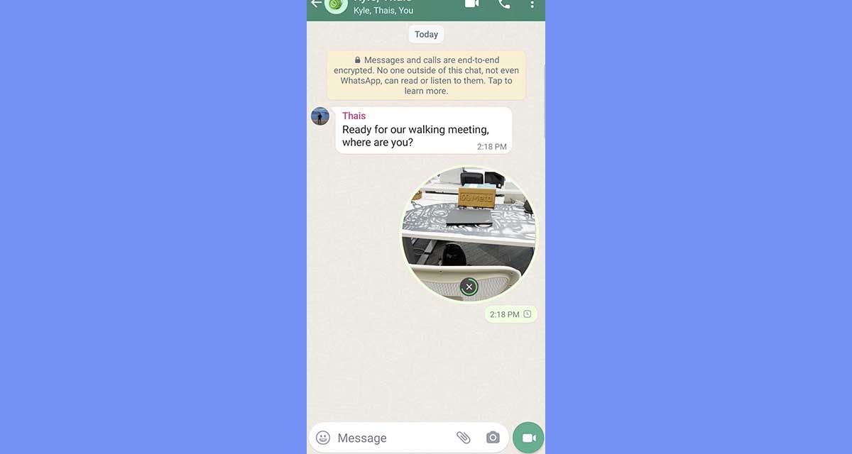 Cómo funcionan los nuevos mensajes de vídeo instantáneos de WhatsApp