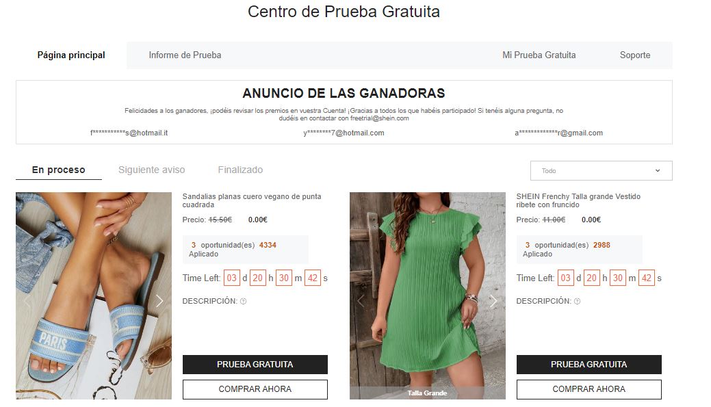 Cómo conseguir ropa gratis en Shein España 1