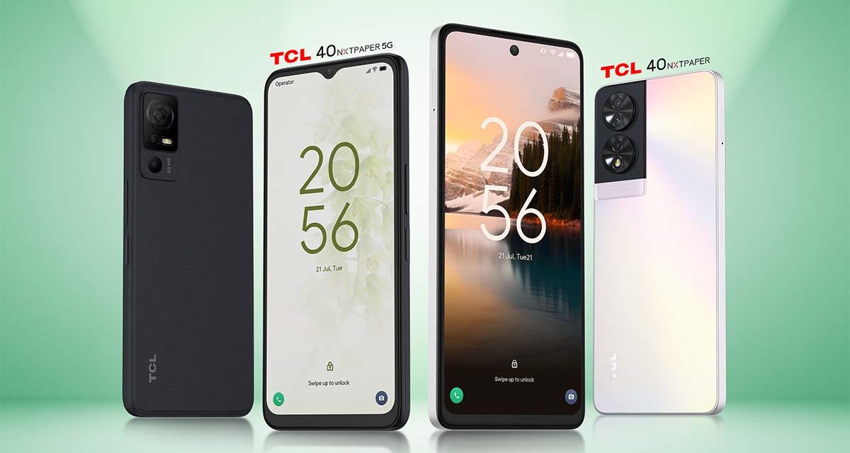 TCL 40 NXTPAPER y TCL 40 NXTPAPER 5G, dos móviles de gama media con una pantalla que simula la sensación del papel