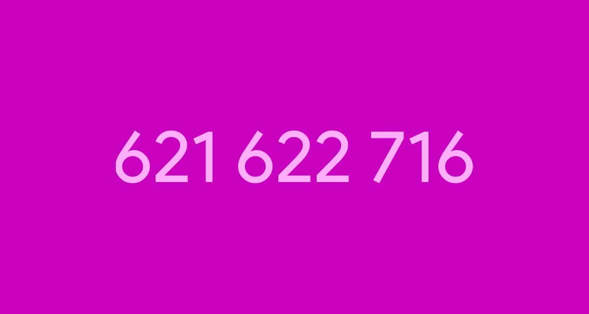 Llamadas del 621622716, cuidado con este número por presunto fraude