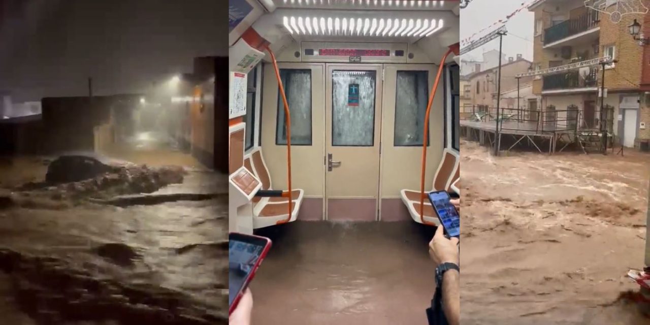 Los vídeos más impresionantes del temporal de la DANA que están circulando por redes sociales