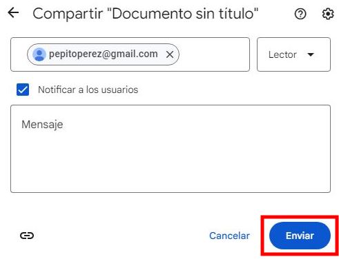 Cómo compartir un documento de Google que no puedan editar tus contactos 3