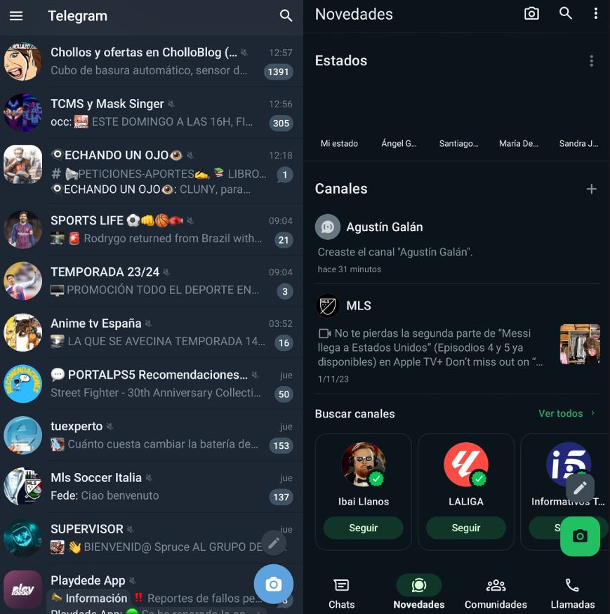 Comparativa canales de Telegram vs canales de WhatsApp, ¿cuál opción es ...