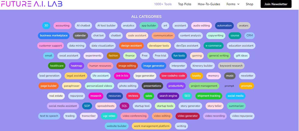 Esta es la lista con todas las IA que puedas necesitar nunca