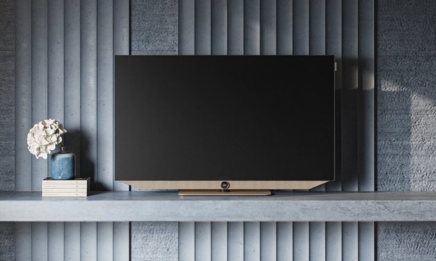 Loewe bild v.48 dr+ bronze, un televisor OLED de diseño con barra de sonido integrada