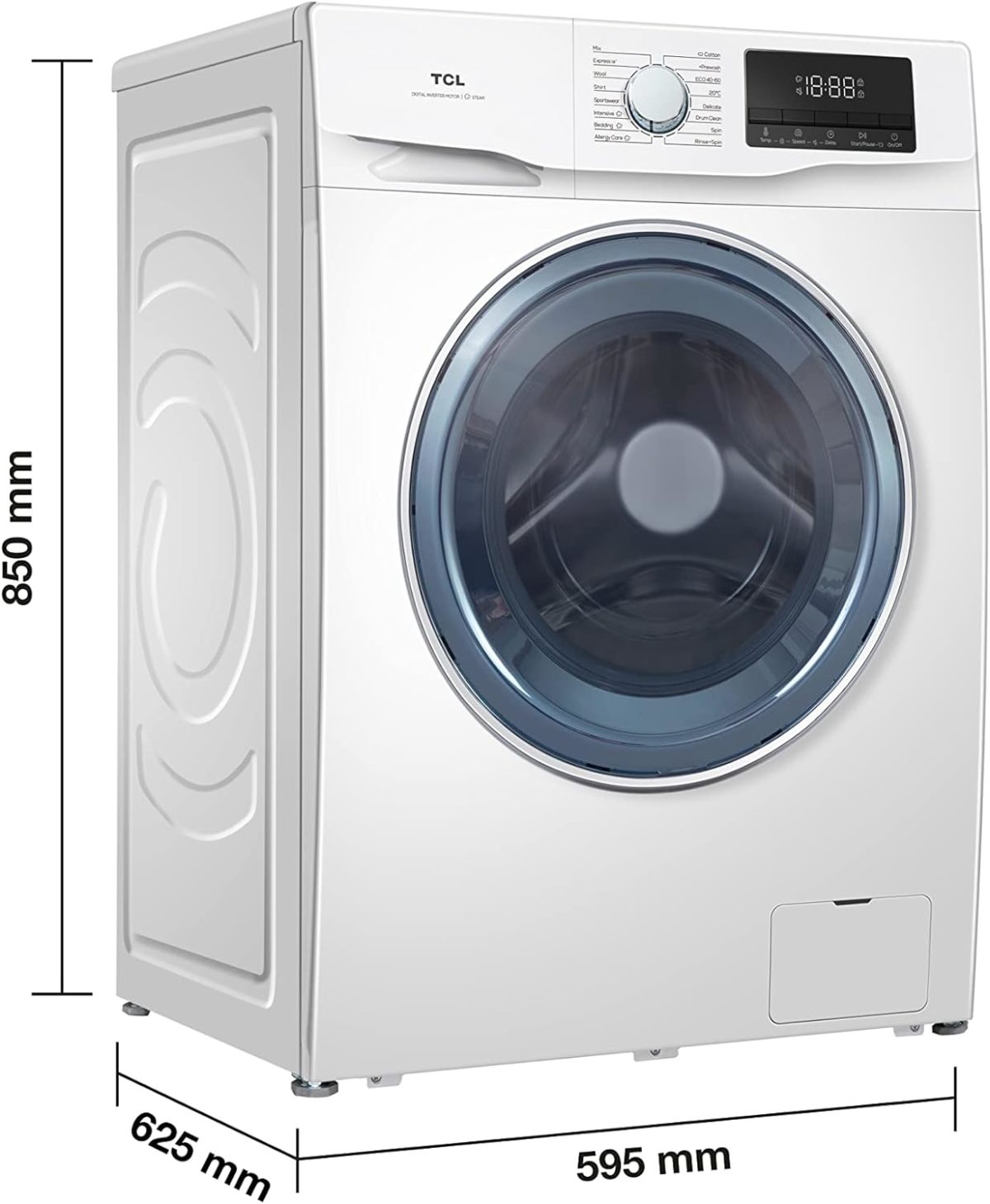 TCL FF1014WC0, una lavadora con tambor de 10 kg y diseño especial para lavar con menos arrugas 7