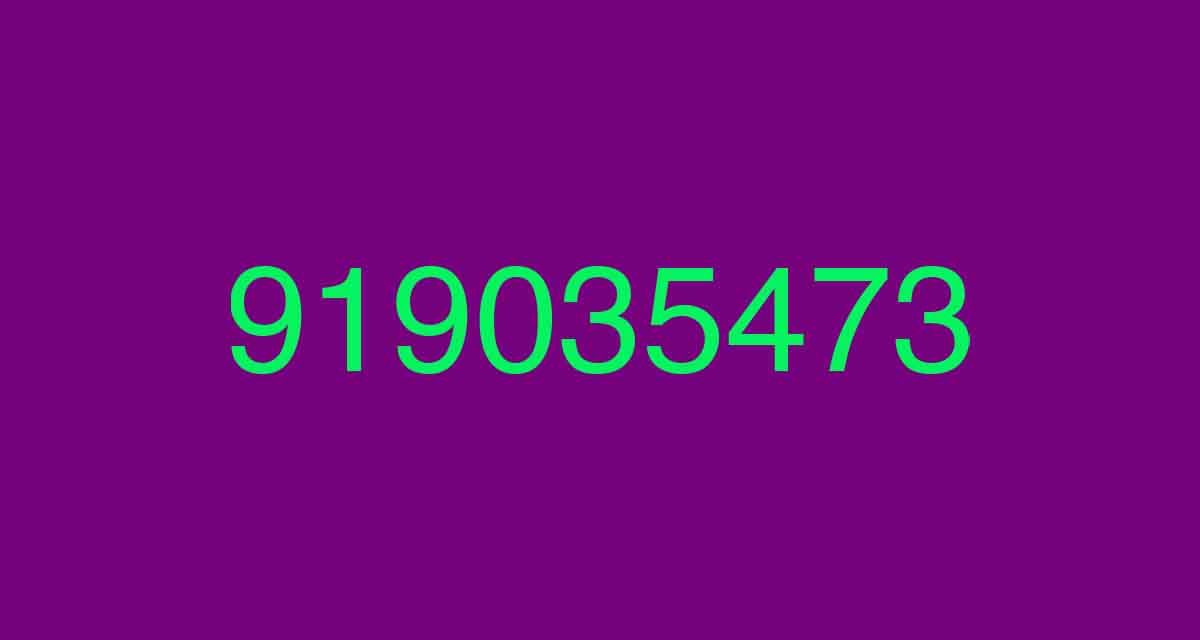 Llamadas del 919035473, muchísimo cuidado con este número, podría ser fraude