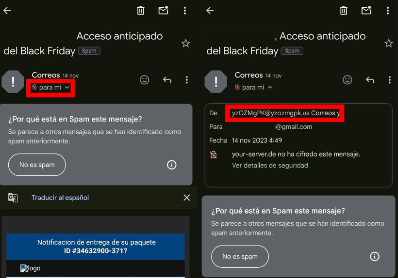 Consejos para evitar estafas e intentos de ‘phishing’ en tus pedidos de Navidad 2