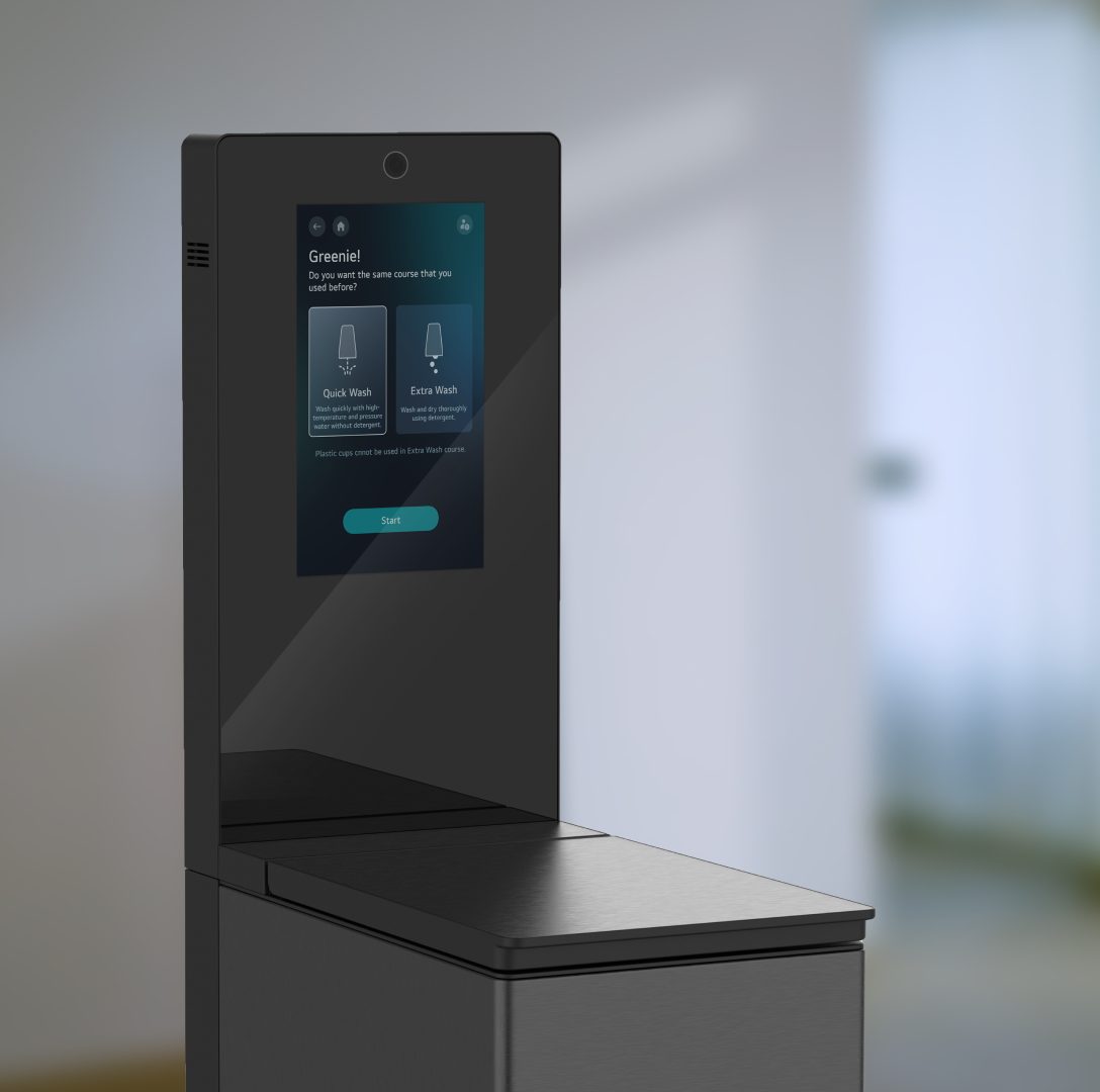 LG mycup, un mini lavavajillas compacto para limpiar vasos y tazas en 30 segundos