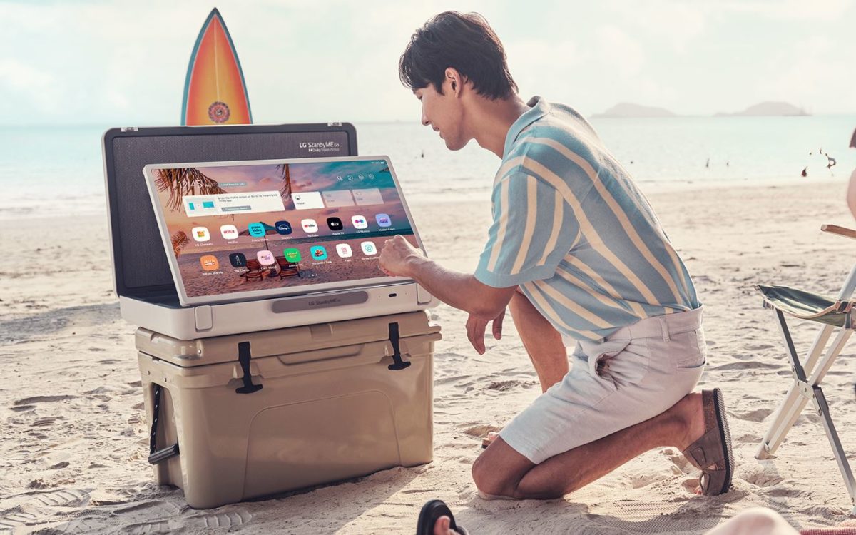 LG StanbyME, televisores táctiles portátiles para ver la TV hasta en el baño, el campo o la playa