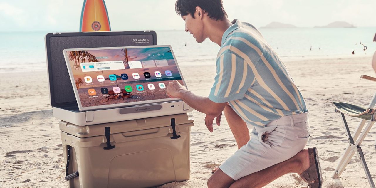 LG StanbyME, televisores táctiles portátiles para ver la TV hasta en el baño, el campo o la playa