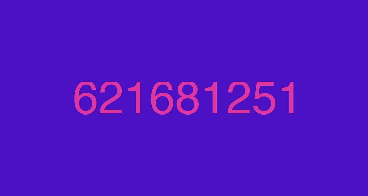 621682108, cuidado con este número si recibes llamadas, puede ser estafa