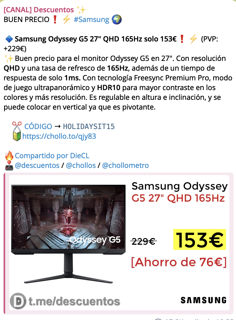 Los mejores canales de Telegram para encontrar ofertas de tecnología en 2024 7 canal-descuentos