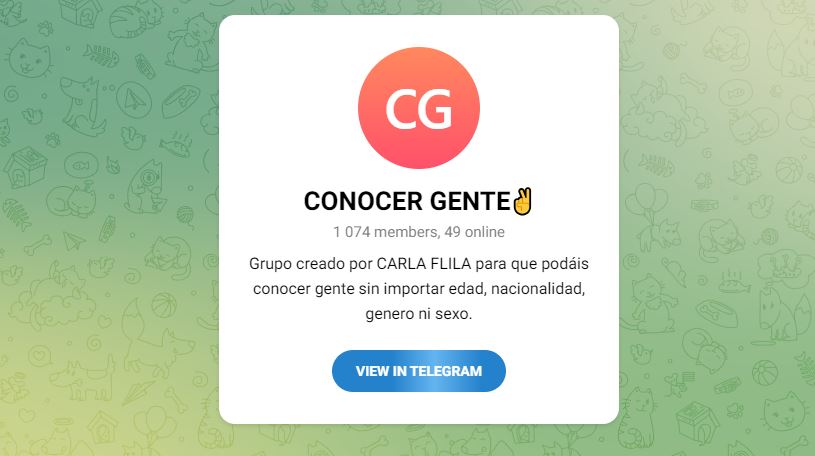 conocer gente telegram