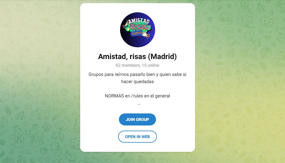 10 grupos de Telegram de España que te interesa conocer 8 amistad risas madrid