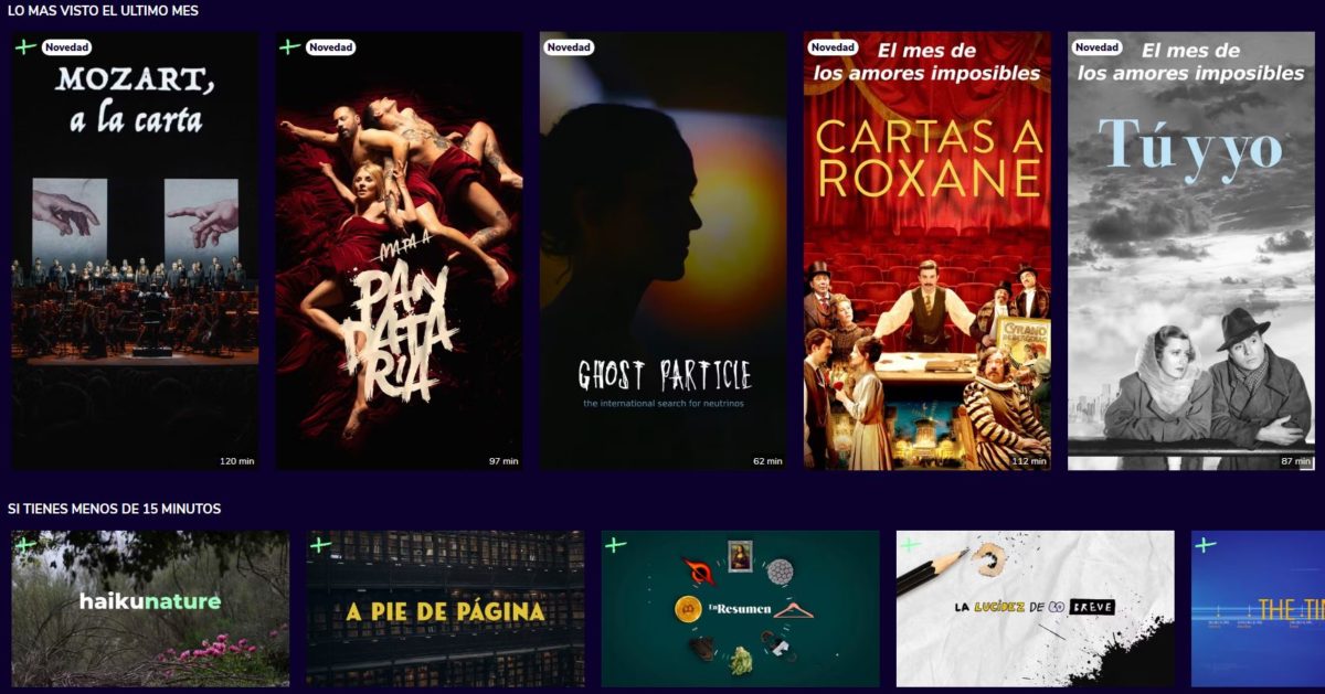 No todo es de pago: llega una plataforma gratis de series y documentales 2 CaixaForum+, la nueva plataforma gratis de música y series 2