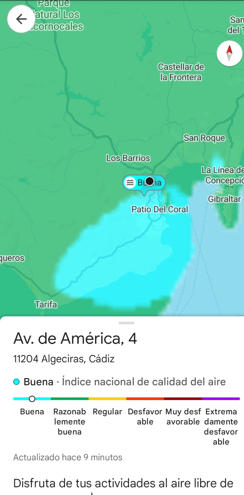 Cómo saber la calidad del aire de tu barrio con Google Maps
