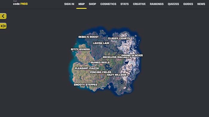 mapa fortnite gg