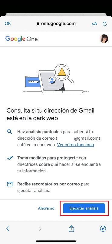 Cómo saber si tus datos se han filtrado en la Dark Web con Google 9 paso 6 como saber si tus datos se han filtrado en la dark web desde movil