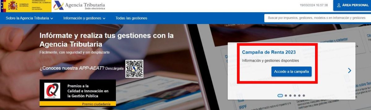 Cómo consultar tus datos fiscales para saber si te van a devolver dinero en la Renta 2023 1
