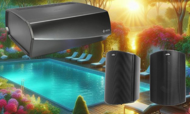 Denon HEOS Amp y Polk Atrium 4, amplificador y altavoces para amenizar fiestas en piscinas o jardines