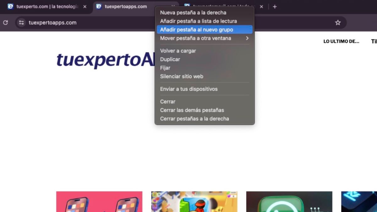 Cómo se pueden agrupar pestañas en Chrome, Edge, Firefox y Safari 2 Cómo se pueden agrupar pestañas en Chrome, Edge, Firefox y Safari