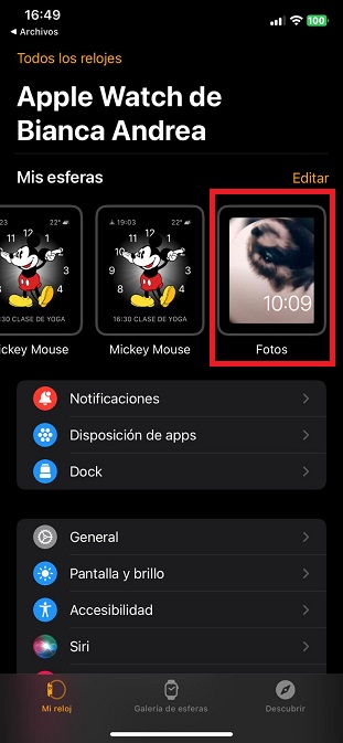 Cómo poner al mapache que baila Pedro de Raffaela Carrá en tu Apple Watch 12 añadir mis esferas y seleccionar como esfera actual paso 4 como poner al mapache que baila pedro de raffaela carra en tu apple watch