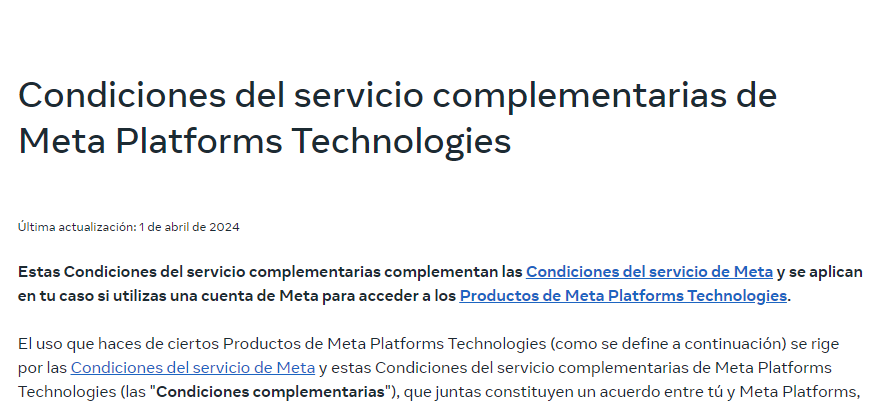 La IA de Meta tiene un serio problema con la privacidad, esta conversación lo demuestra 2 condiciones-uso-meta