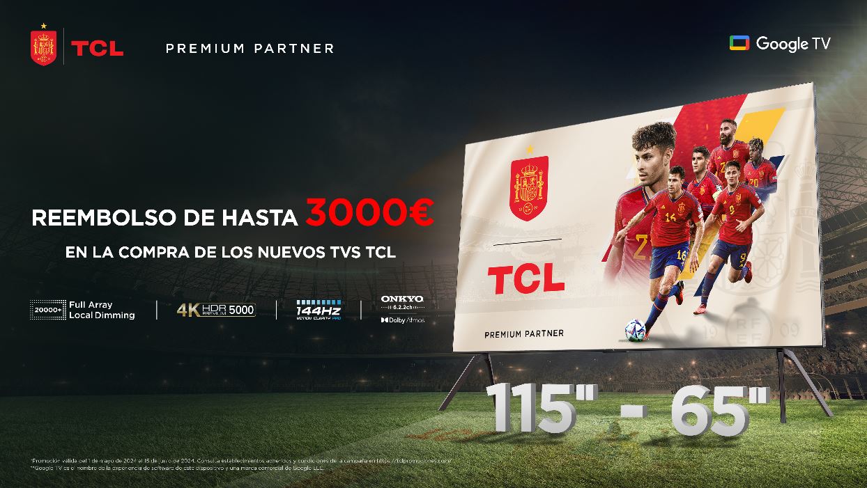 Consigue el televisor más grande de TCL con 3.000 euros de descuento