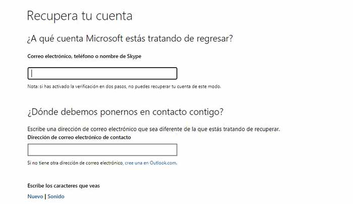 Olvidé mi contraseña de Outlook, ¿qué puedo hacer? 3 recuperar cuenta outlook