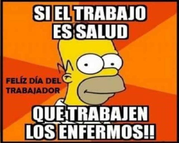 Los memes más divertidos para celebrar el 1 de mayo, Día del Trabajador 2 simpson