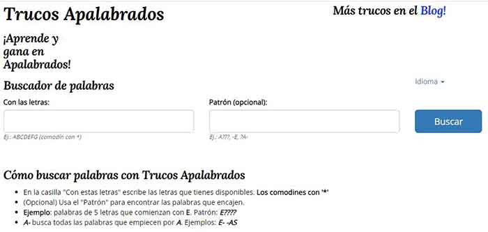 trucos apalabrados