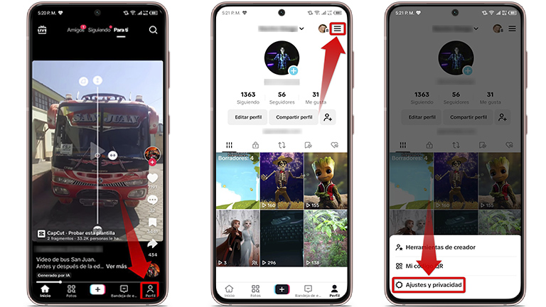 Trucos para ahorrar batería en TikTok: deshabilita notificaciones