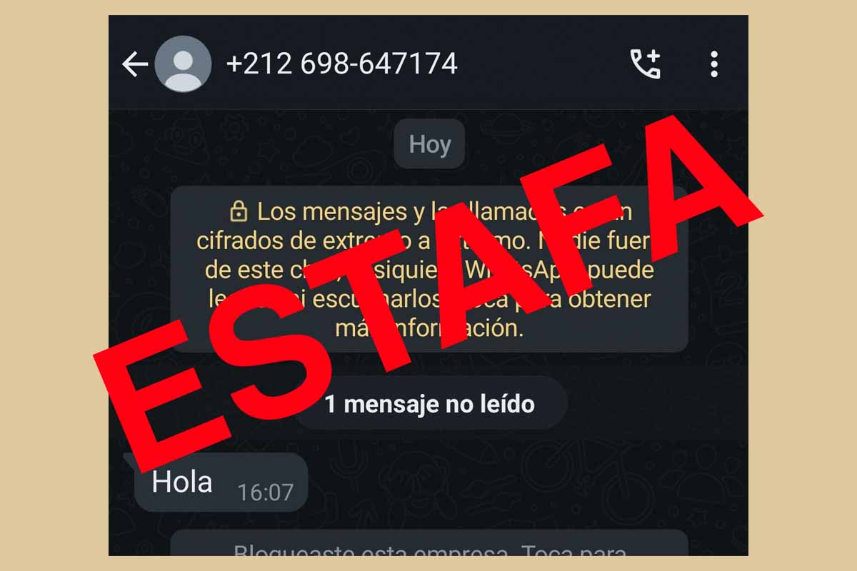 Llamada o mensaje de WhatsApp con prefijo +212, más te vale no responder si no quieres… 1 whatsapp llamada prefijo 212