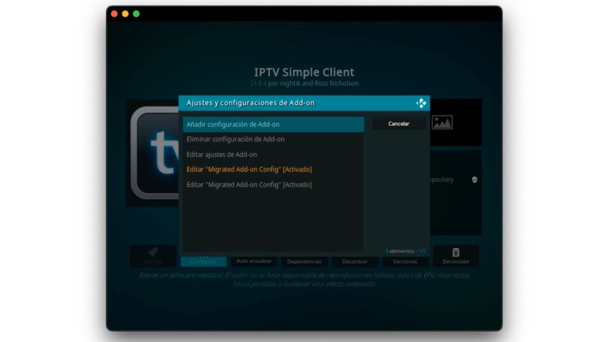 Así veo la TDT por Kodi