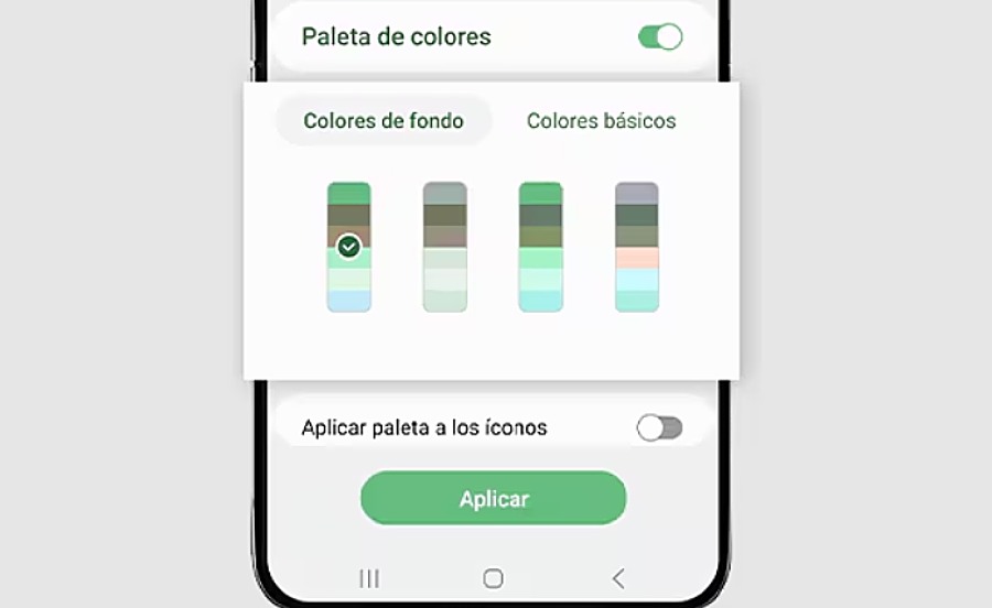 15 trucos y consejos para sacar el máximo del Samsung Galaxy A15 5G 2 cambiar paleta de colores samsung