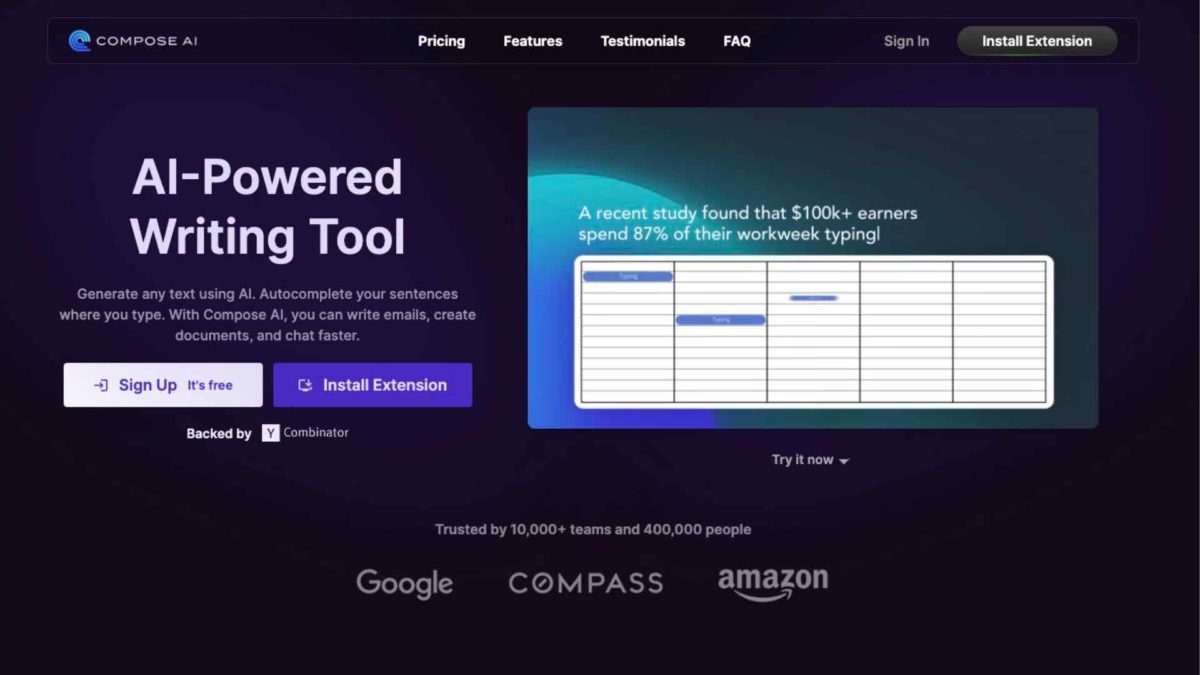 6 extensiones de Google Chrome con IA que te ayudarán con el trabajo o los estudios 7 Compose AI