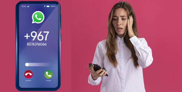 Cuidado con las llamadas de WhatsApp con prefijo 967-Podria ser un timo
