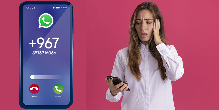 ¡Cuidado con las llamadas de WhatsApp con prefijo 967! Podría ser un timo